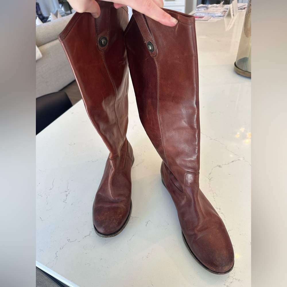 Frye Melissa Button Riding Boot - Size 8 - Picture 3 of 9